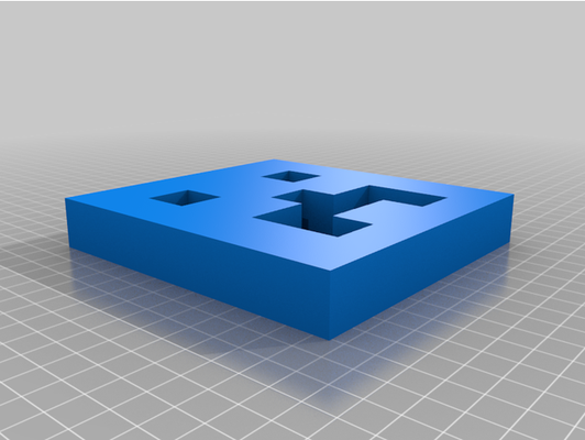 geometry dash icon 10 by sowersmakers 3d print model - Mito3D