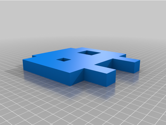 geometry dash icon 5 by sowersmakers 3d print model - Mito3D