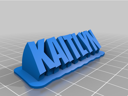 kaitlyn by kbustos12 personalizado 3d print model - Mito3D