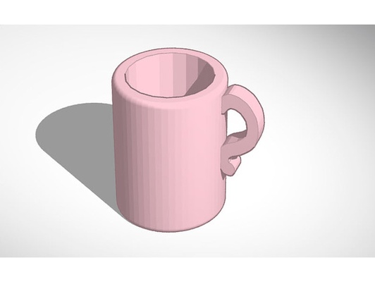 miniature coffee cup - 14cm by diamondstarr arts crafts barbie accessories kitchen stuff dish dishes doll dollhouse furniture minitures hobby miniatures 3d print model - Mito3D