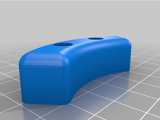 arc-shaped foot block factory by tanius cadquery feet parametric 3d print model - Mito3D