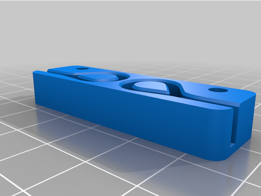 3dfused belt clamp standard x-carriage by murphse holder linear rail 3d print model - Mito3D