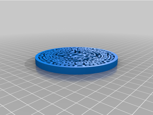 iris coaster by pomme jus hololive hololiveen 3d print model - Mito3D