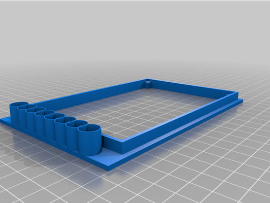 my customized parametric picosquito 96-well plate holder by jlcunnin 3d print model - Mito3D