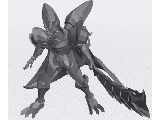 slayerdramon by gandir42343 digimon dragon examon knight 3d print model - Mito3D