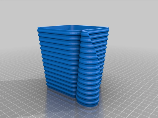 vaso cuadrado versi n 2 by pinkspeedy fiore vasi vasos portalapices 3d print model - Mito3D