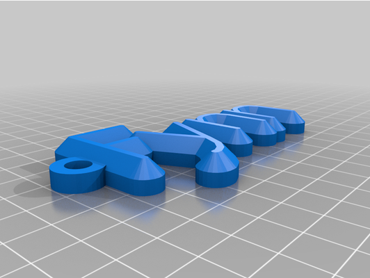 my customized keychain by amatteson 3d print model - Mito3D