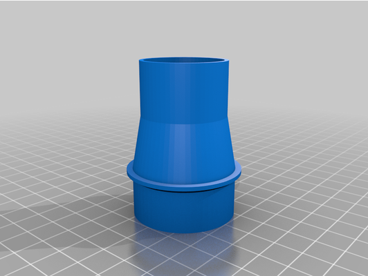 my customized vacuum hose adapter by vw noise 3d print model - Mito3D