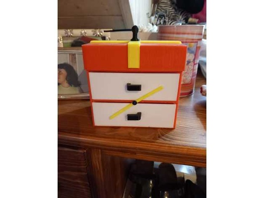 caja joya forma di regalo by alberto cajones casa niños 3d print model - Mito3D