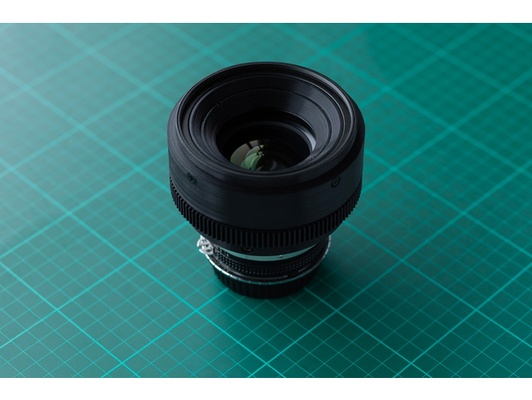 nikon ai-s 35mm f 14 cine lens housing mk i by eyesofmason cinematography focus gear follow vintage 3d print model - Mito3D