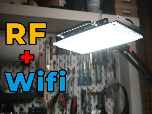 super bright swing arm table mount led wifi rf switch by goee desk lamp light remote control 433 smart home swingarm 3d print model - Mito3D