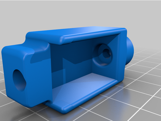 filament runout sensor holder by natronics bowden reverse 3d print model - Mito3D