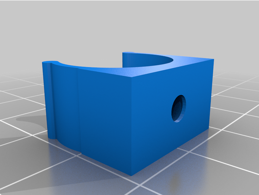 my customized parametric cylinder clip u 16mm c by philippos tio 3d print model - Mito3D