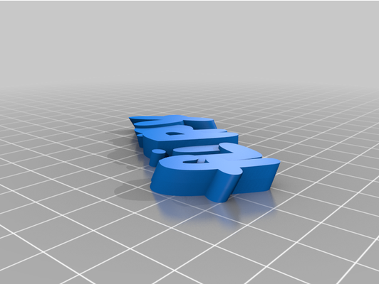 my angepasst iamburny's v2 text schlüsselring schlüsselanhänger by flippzizzle 3d print model - Mito3D
