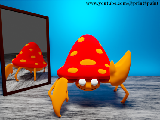 parasect by print8paint şekil model renkli pokemon 3d print model - Mito3D