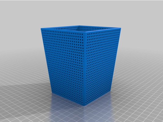 desk bin by pomelos bambulab organizer paper poop trash trashcan waste 3d print model - Mito3D