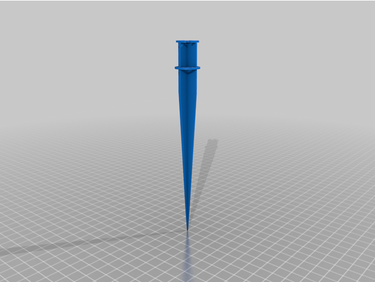 18 mm solar light stake by aithainon customized 3d print model - Mito3D
