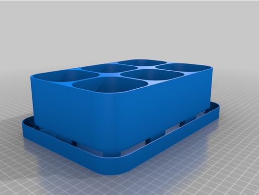 my customized pot rack drip tray by exfactor999 3d print model - Mito3D