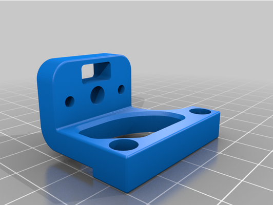 40xx fan bltouch mount by oldcookie 4010 3d print model - Mito3D