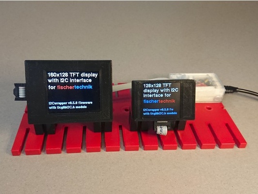 i2c tft monitores fischertechnik by sul i2cwrapper impressão in colocar tela twi 3d print model - Mito3D
