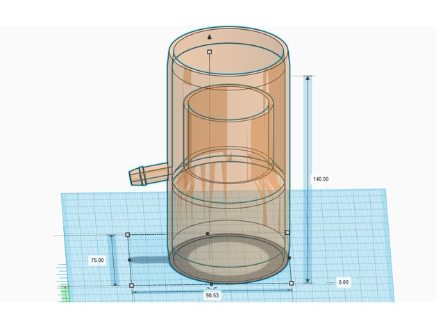 vertical condensation separator by freebird11 3D print model - Mito3D