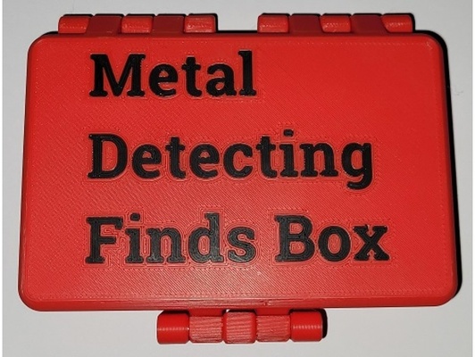 metal detecting finds box medium size 130mm x 85mm by ian in midlands 3d print model - Mito3D