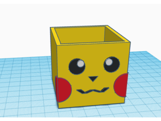 bo te pikachu by ilhanre caja plante jardineras pokemon maceta 3d print model - Mito3D