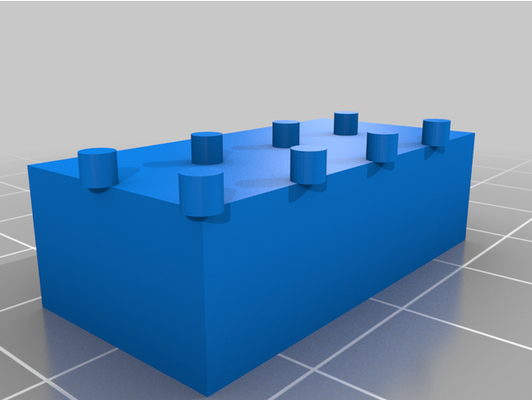 4 lego-compatible brick by mhs art customized 3d print model - Mito3D