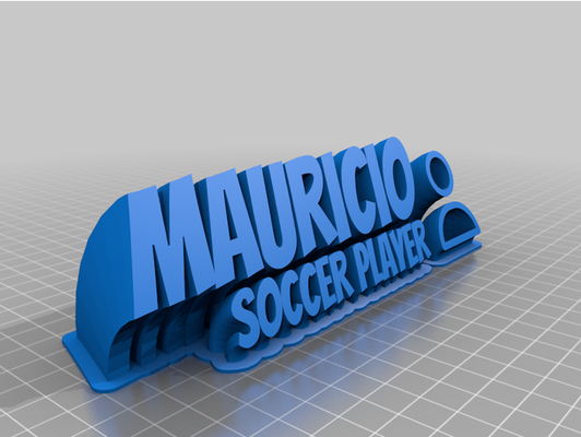 mauricio by west creek personalizado 3d print model - Mito3D