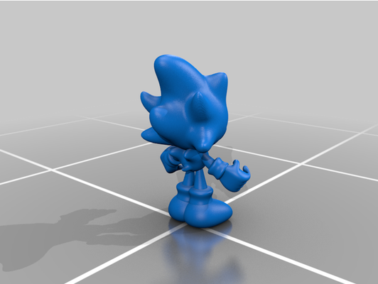 super sonic remade model by ravenhi11 hedgehog supersonic 3d print model - Mito3D