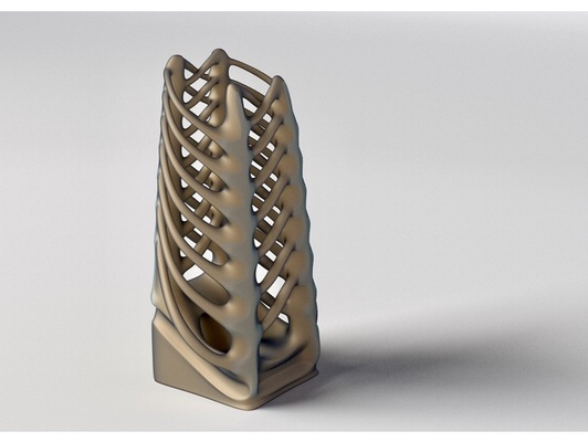 nervure cage by steedmaker abstrait art prix conception trophée 3d print model - Mito3D