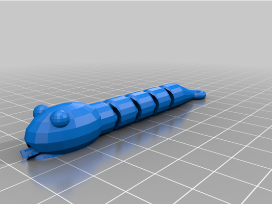 my customized multicolor key snake by benjamin9 3d print model - Mito3D