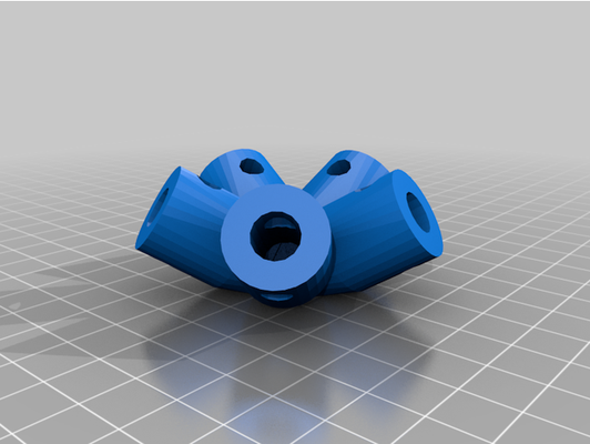 1v geodesic dome connectors 9 millimeter circular strut by shapesensembler customized 3d print model - Mito3D