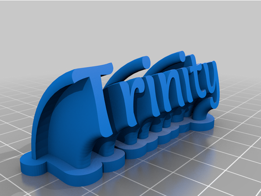 trindade placa identificação by jacoob16 personalizado 3d print model - Mito3D