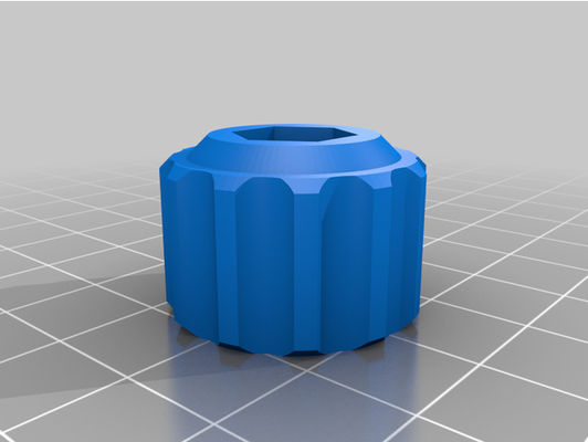 my customized customizer - hex nut driver knob handle tool by azrael 3d print model - Mito3D