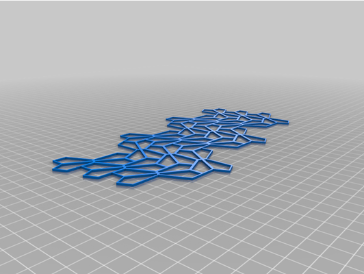 pentagon 13 outline tessellation modified by manman737 customized 3d print model - Mito3D