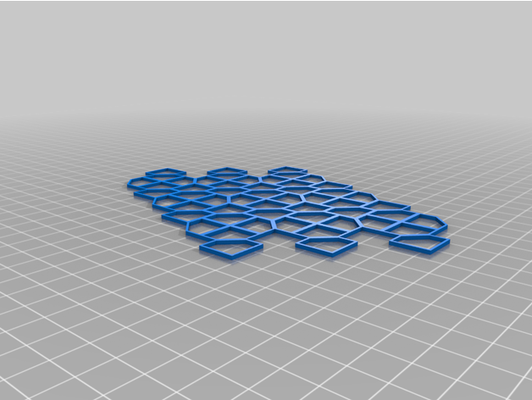 pentagon 10 outline tessellation by manman737 customized 3d print model - Mito3D