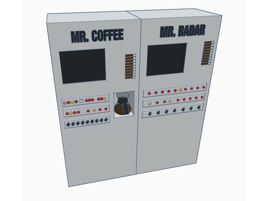 spaceballs - mr coffee radar by radius-mcfly balls cofee coffe space 3d print model - Mito3D