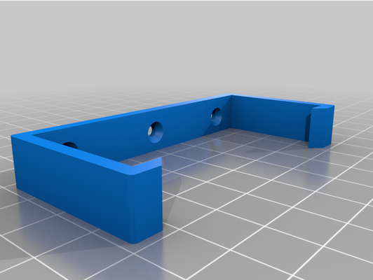 mounting clip wall-mounting power supplies customizable by totobi 3d print model - Mito3D