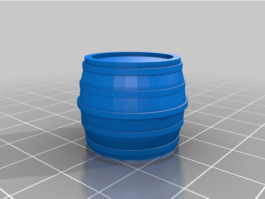 barrel heroquest game by hbg80 boardgame minis 3d print model - Mito3D