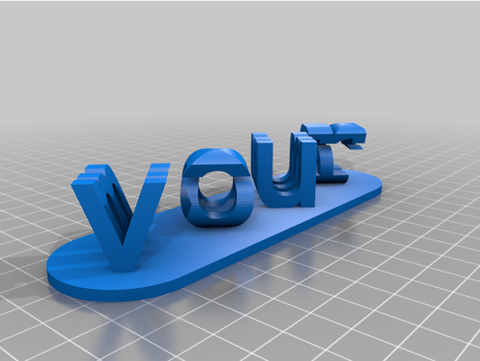 my personalizado doble letra bloques espejismo personalizador by david mohallatee 6593 3d print model - Mito3D