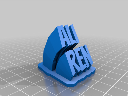 ali ren by koca özelleştirilmiş 3d print model - Mito3D