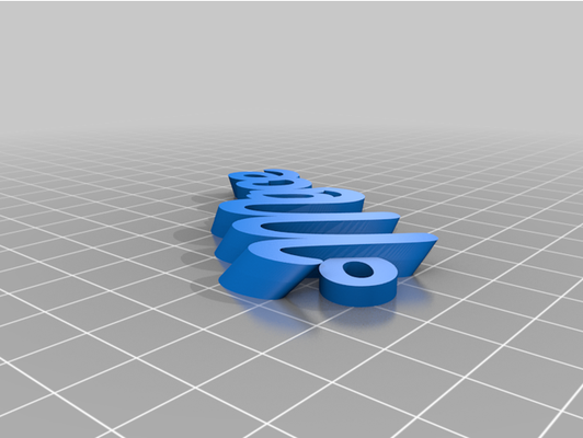 my angepasst iamburny's v2 text schlüsselring schlüsselanhänger by ashypaws 3d print model - Mito3D