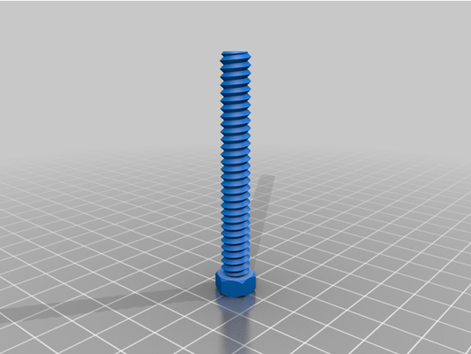 my customized nut job bolt washer threaded rod factory by makelele420 3d print model - Mito3D