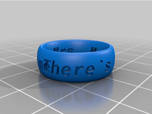 home ring by amatteson customized 3d print model - Mito3D