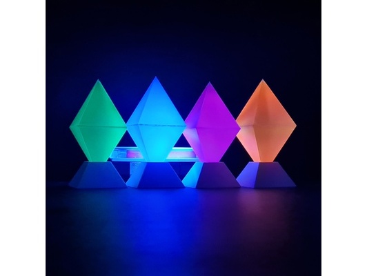 prisma by epicraft illuminazione trasparente 3d print model - Mito3D