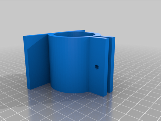 my customized pvc pipe clamp - parametric by makerspaceeuro 3d print model - Mito3D