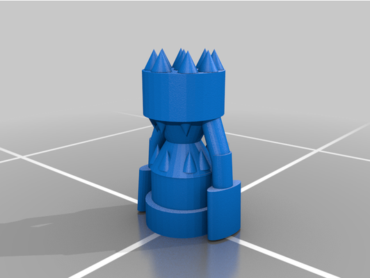 personalizzato torre by jack utile scacchi orrore denti 3d print model - Mito3D