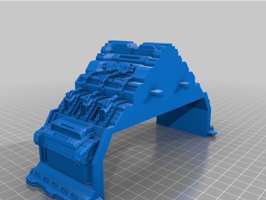 grimdark terrain wesentlich pack frei stichprobe kickstarter by trigonumvr architektur dom fantasie fdm modular scifi raummarine raumstation tischplatte turm wargaming kriegshammer 40k 3d print model - Mito3D
