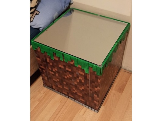 minecraft coffee table by sen044 decoration kids house ilusion infinity 3d print model - Mito3D